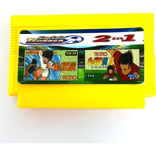 Captain Tsubasa Collection 2in1 Nes Card For 60 Pin 8 Bit Game Player