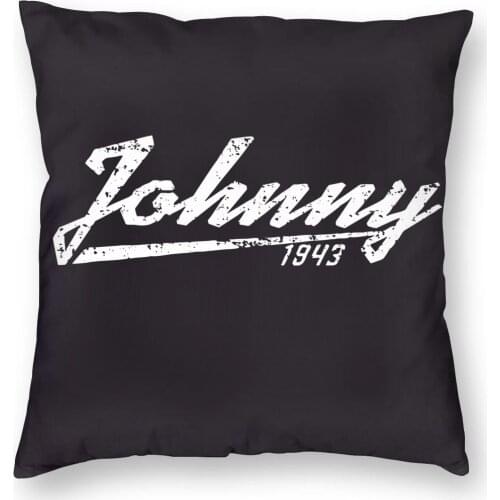 Johnny Hallyday Rocker Tribute Square Pillow Case Polyester Decorative Pillow Music Fashion Pillowcase