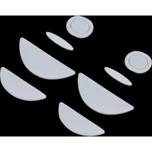 LX9B 2 Sets/pack Tiger Gaming Mouse Feet Mouse Skate for logitech MX518 /G400S White Mouse Glides Curve Edge