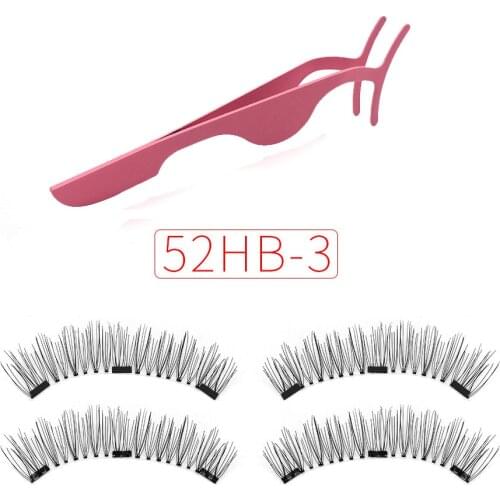 Xinleyong 3 Magnetic Eyelashes Extension 3D Eyelashes on the magnet False Eye lashes Handmade magnetic Lashes