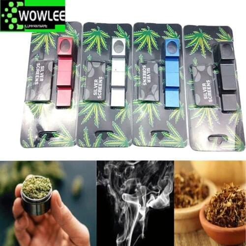 High-grade Quality Metal Pipe Fold Whistle Pipe Smoking Pipes Filter Mesh Mill Smoke Narguile