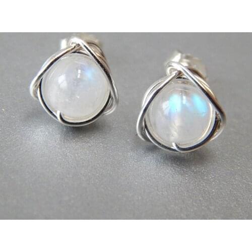 Fashion 925 Sterling Silver Moonlight Opal Tears Earrings Gift Pendientes Oorbellen Boucle D'oreille Femmes New Wedding Gift