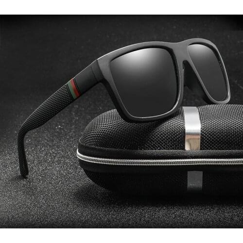 Fashion Vintage Polarized Sunglasses Men Women Square Driving Sun Glasses For Man Luxury Fishing Eyewear Oculos Gafas Anti-glare