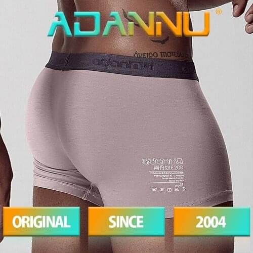 2021 ADANNU Men Underwear Boxer Modal Breathable Comfortable Underpants Male Panties Cueca Tanga Men Boxers Shorts Calzoncillo