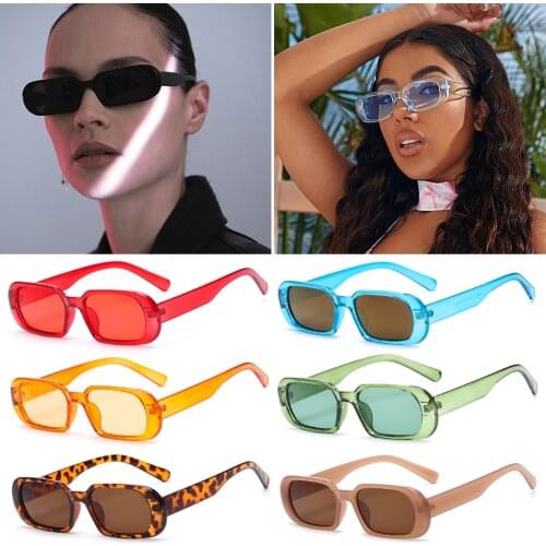 New Summer Sunglasses Small Oval PC Frame Sun Glasses Fashion Anti-Reflective Shades UV400 Sun Protection Eyewear Accessories