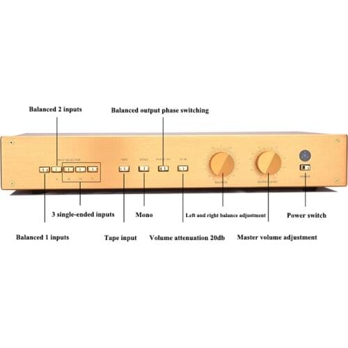 WEILIANG AUDIO Upgraded Version Clone FM255 Hi-End Preamplifier HiFi Preamplificador Audio Preamper
