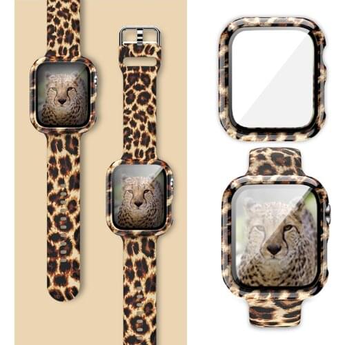 For Apple Watch SE Band smart watch Series 6 5 4 3 Silicone Leopard strap 38-40mm 42-44mm for iWatch bracelet Replacement Strap