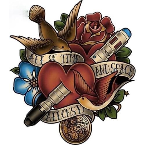 S50031# 13CM/15CM/17CM Personality PVC Decal for All of Time and Space Waterproof Car Sticker on Motorcycle Laptop Decorative