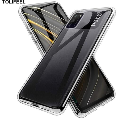 TOLIFEEL For Xiaomi Poco M3 Case Silicone Cover Slim Transparent Phone Protection Soft Shell For Xiaomi Poco Phone M3 Back Cover