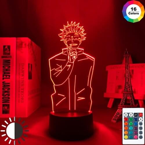 Anime 3d Jujutsu Kaisen Led Night Light Satoru Gojo Lamp for Bedroom Decor Birthday Gift Satoru Gojo Light Jujutsu Kaisen Gadget