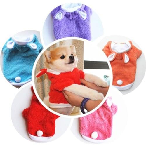 Warm Fleece Pet Dog Clothes Skull Printed Pet Coat Puppy Dogs Shirt Jacket French Bulldog Pullover Rabbits Style Dog Clothing