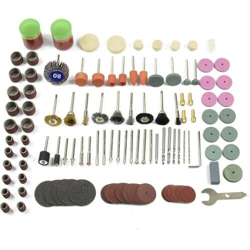 136PCS Diy Essential Electric Mill Accessories Electric Polishing Tool Suit Bits Fits