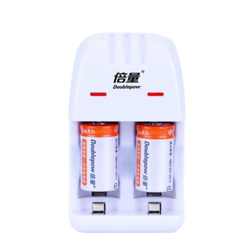 2pcs Original 3V 200mAh CR2 rechargeable battery 3V rechargeable lithium battery + CR2/CR123A universal smart charger