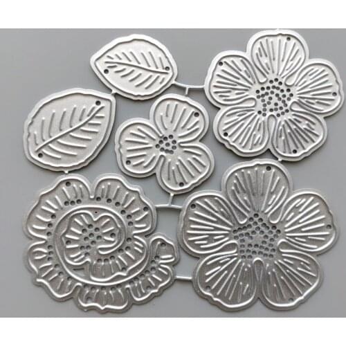 2021 Flowers Metal Cutting Dies DIY Scrapbooking Paper Photo Album Crafts Mould Cards Embossing Mold Stencils for Decor