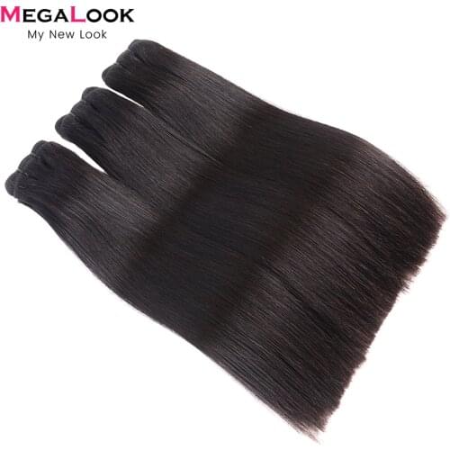 32 34 Inch Bone Straight Brazilian Virgin Hair Bundles 100% Human Hair Weave Bundles Double Drawn Straight Virgin Hair Extension