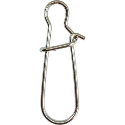 500pcs Hooked Snap Pin Stainless Steel Fishing Barrel Swivel Safety Snaps Hook Lure Accessories Connector Snap Pesca