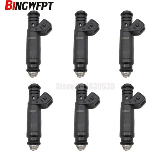 6pc/lot Fuel Injectors Nozzle FI114961 107961 For Siemens Deka EV1 60LB BMW M3 325i 525i 535i Ford Jeep Cherokee