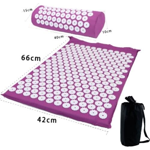 Acupressure Yoga Cushion Pillow Foot Massage Relieve Stress Mat Pain Acupuntura pad Needle Body Foot Massage