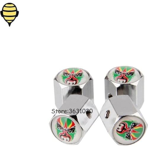 Car Styling Auto Car Wheel Tire Valve Stem Caps For Artistic Mask logo for Chrysler Dacia Hyundai Skoda Brilliance Benz Opel KIA