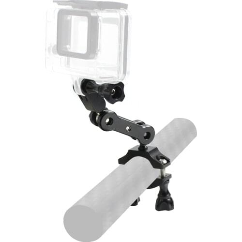 BGNing Magic Arm Mount Bracket Adapter Tripod Holder 1/4'' Inch Screw w/ Dual Ball Head Double Knob DSLR SLR Sport Action Camera