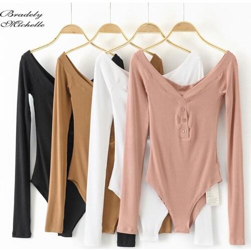 Женские боди с открытыми плечами BRADELY MICHELLE China At AliExpress