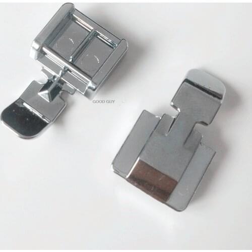 BROTHER DOMESTIC SEWING MACHINE 2 SIDES METAL ZIPPER PRESSER FOOT #7306 PRESSER 2 SEAM ZIPPER CLOTH 5011-3