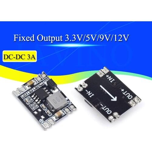 DC-DC 3A Buck Step-down Power Supply Module 5V-12V 24V to 5V 3.3V 9V 12V Fixed Output High-Current