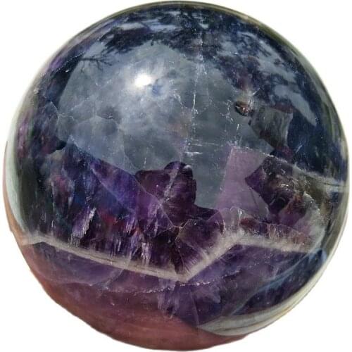 100mm diameter 100% natural fantasy amethyst crystal ball healing feng shui pieces wholesale + free shipping