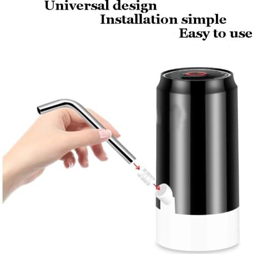 HOME-Water Bottle Pump, USB Charging Automatic Drinking Water Pump Portable Electric Water Dispenser Water Bottle Switch for USB