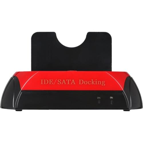 HDD Docking Station Dual Hard Disk Drive Docking Station Base for 2.5 Inch 3.5 Inch IDE/SATA USB 2.0 HDD Docking Station