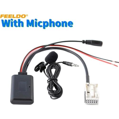 FEELDO 5X Car Wireless Bluetooth Module Adapter Radio Audio Aux Cable Adapter for Volkswagen RCD200 RCD210 RCD310 RNS300 RNS310