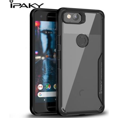 IPAKY For Google Pixel 2 XL Case Anti knock Shockproof Protective Silicone Cover For Google Pixel 2 Case Transparent Original