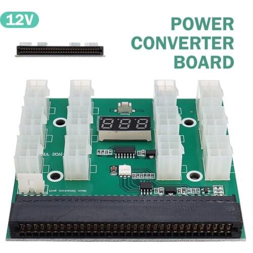 Mayitr 1pc 12 Ports 6PIN 12V 1600W Power Breakout Board High Quality Video Card Power Supply Module Boards