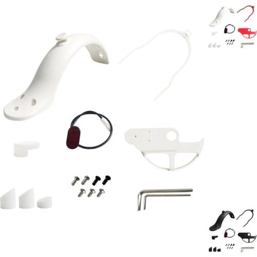 Scooter Mudguard Bracket Kit Scooter Mud Fender Shock Absorber Guard Taillight for Xiaomi M365 Pro Accessories