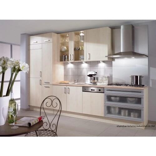 Melamine/mfc kitchen cabinets(LH-ME061)