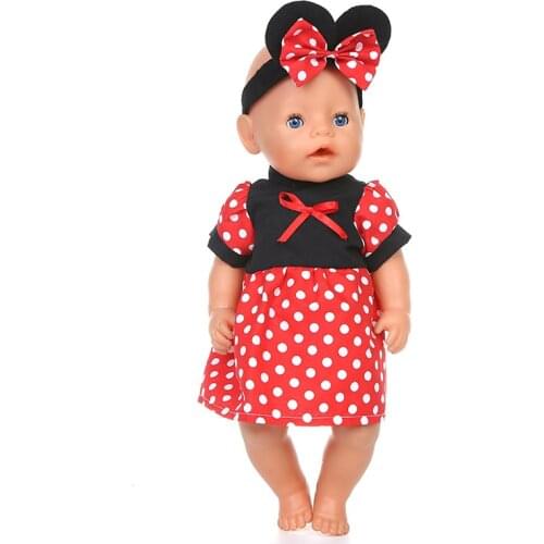 43cm Doll clothes Wearing 18 Inch new born Baby Doll Jacket pants for Doll Children New Year Small Gifts 076