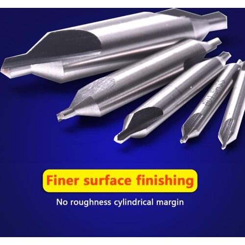 5pcs 1/1.5/2.5/3.15/5mm HSS Center Drill Bits Set 60 Degree Angle Precision Combined Countersinks Drill for Accurate Positioning