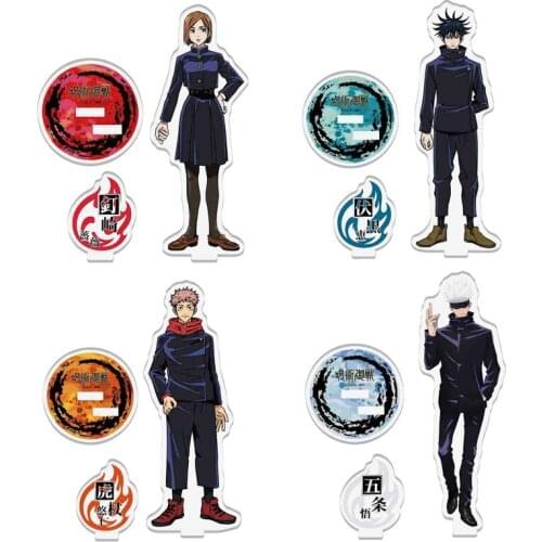New Anime Jujutsu Kaisen Mondstadt Theme Kugisaki Nobara Acrylic Figure Stand Model Plate Desk Decor Standing Sign Key Chain