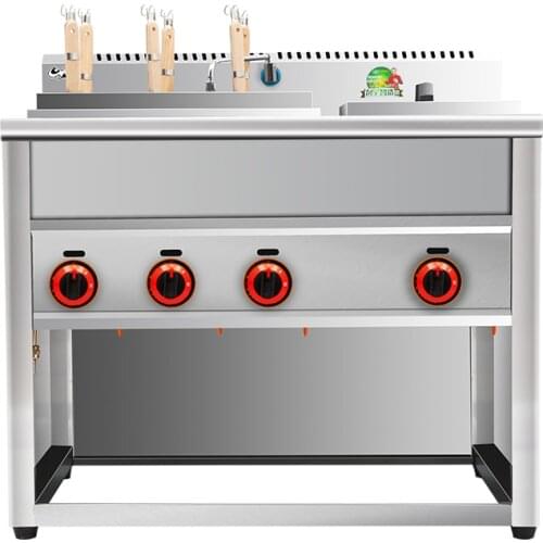 Vertical Noodle cooker Commercial electric gas soup noodle stove Heat preservation and quick heating Soup powder furnace