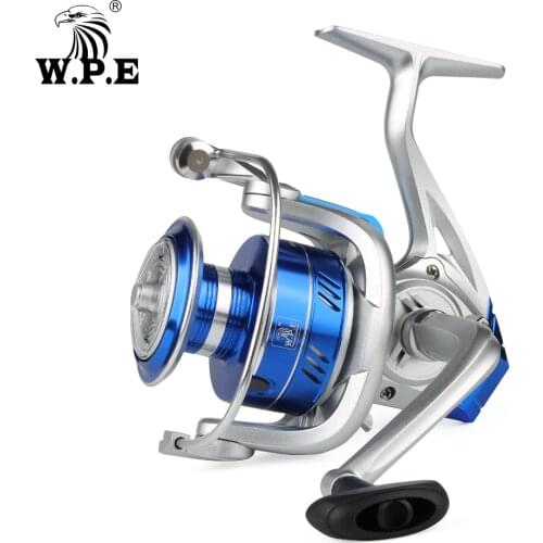 W.P.E MX Fishing Reel 2000-6000 5.2:1 4.7:1 High Speed Spinning Reel 5 BBs Metal Spoon Carp Fishing Tackle Pesca Wheel