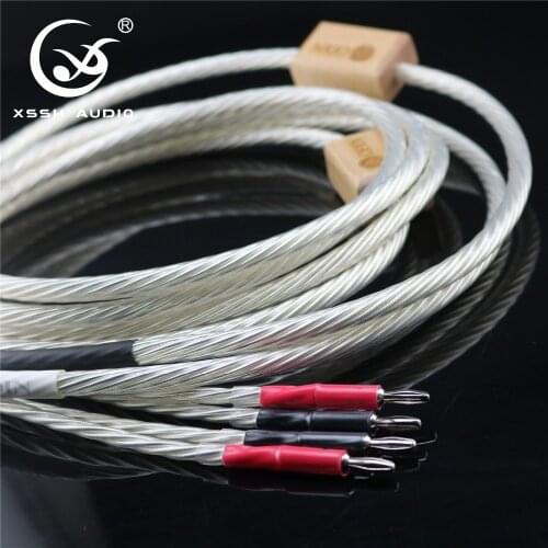 XSSH 2.5 meters 2.5 meters Second-Hand Hi-end 2.5m ODIN Nordost Silver 16AWG x 6 core Speaker Cable Banana Plug Cord Line Wire
