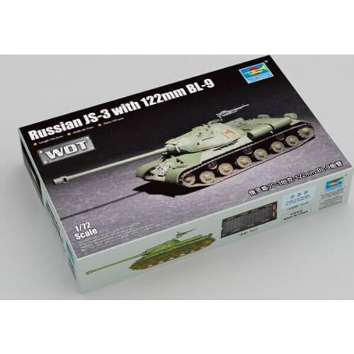 1 / 72 Russian Js - 3 Tank 122 Mm Bl - 9 Gun Military Static Assembly Model 07163