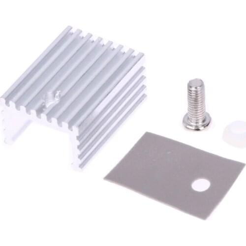 10pcs/lot 15*20mm TO-220 Heatsink Heat Sink With Screw Sets For TO-220 Computer PC Cooling Accessories