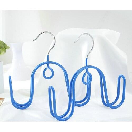 2pcs/lot Multi-function Shoe Rack Double Hook Shoe Hanger Stainless Steel Shoes Silk Scarf Hangers Hooks