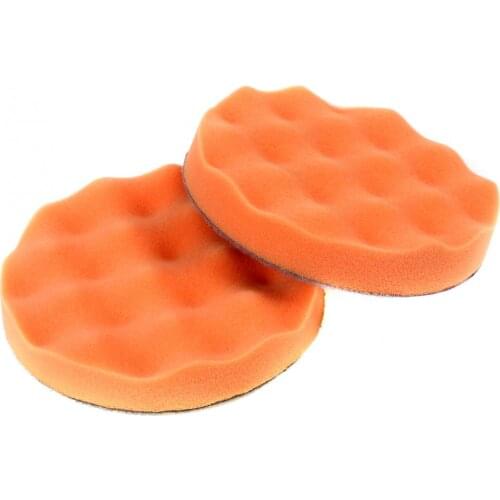 2Pcs Honeycomb Car Foam Sponge Polishing Buffing Pad