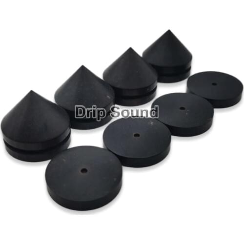 23mm/0.91" Ebony Speaker Shock Spike Amplifier Shockproof Stand Isolation Feet Base Pad #2