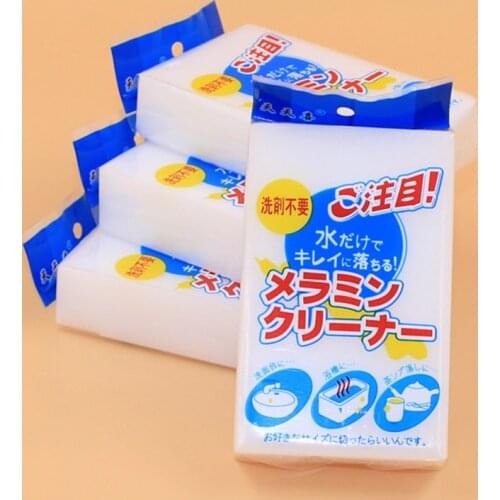 3PCS White Melamine Sponge Magic Sponges Eraser Melamine Cleaner Eco-Friendly Kitchen Magic Cleaning Accessories 11*7*2.3CM