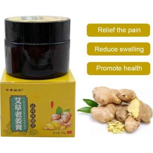 35g Ointment For Pain In Joints Treatment Ginger Wormwood Moxa pain relief plaste For Neck Pain Back Pain Muscle Pain Artritis