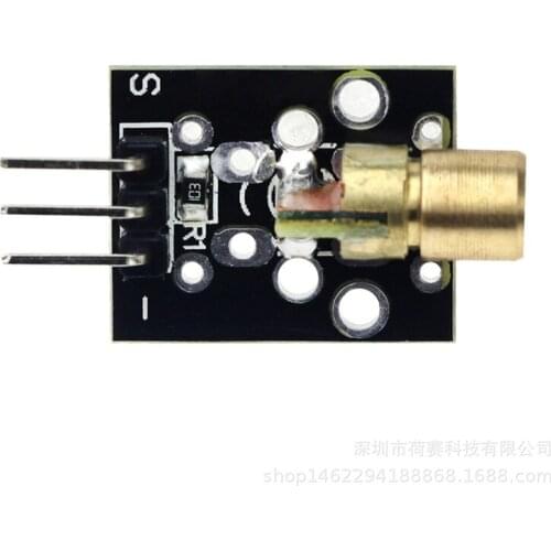 5pcs Smart Electronics New KY-008 3pin 650nm Red Laser Transmitter Dot Diode Copper Head Module for Arduino AVR PIC DIY