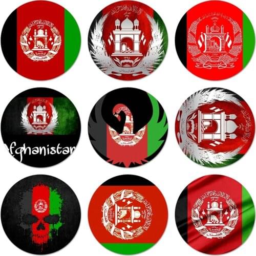 58mm Afghanistan Flag Badge Brooch Pin Accessories For Clothes Backpack Decoration gift